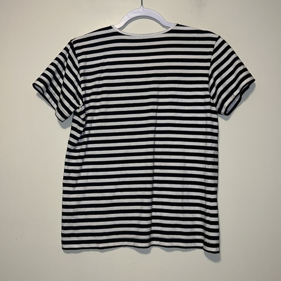 Women’s Additions Chico’s size 1 striped tee shirt top medium - Picture 4 of 4